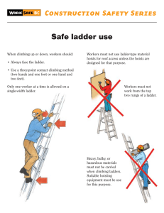 Safe ladder use Construction Safety Series