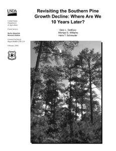 Revisiting the Southern Pine Growth Decline: Where Are We 10 Years Later?