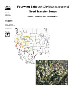 ( Seed Transfer Zones Stewart C. Sanderson and E. Durant McArthur United States