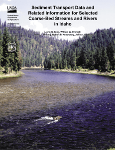 Sediment Transport Data and Related Information for Selected Coarse-Bed Streams and Rivers