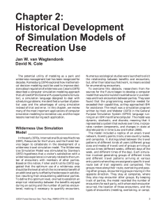 Chapter 2: Historical Development of Simulation Models of Recreation Use