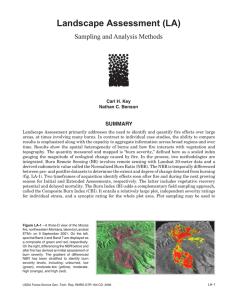 Landscape Assessment (LA) Sampling and Analysis Methods SUMMARY Carl H. Key