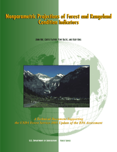 Nonparametric Projections of Forest and Rangeland Condition Indicators A Technical Document Supporting