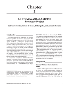 Chapter 2 An Overview of the LANDFIRE Prototype Project