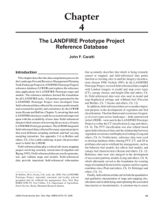 Chapter 4 The LANDFIRE Prototype Project Reference Database