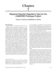 Chapter 7 Mapping Potential Vegetation Type for the LANDFIRE Prototype Project