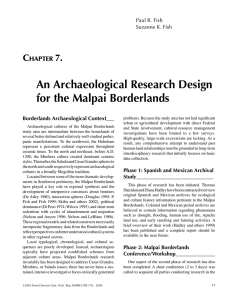 An Archaeological Research Design for the Malpai Borderlands C 7.