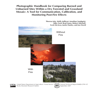 Photographic Handbook for Comparing Burned and