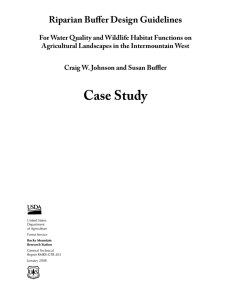 Riparian Buffer Design Guidelines