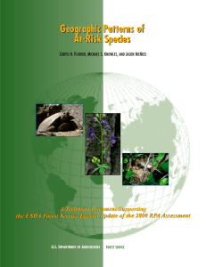 Geographic Patterns of At-Risk Species A Technical Document Supporting