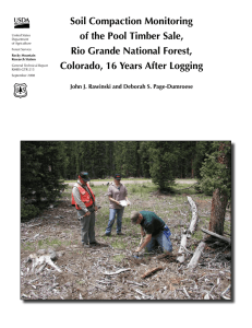 Soil Compaction Monitoring of the Pool Timber Sale, Rio Grande National Forest,