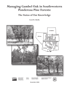 Managing Gambel Oak in Southwestern Ponderosa Pine Forests: Scott R. Abella