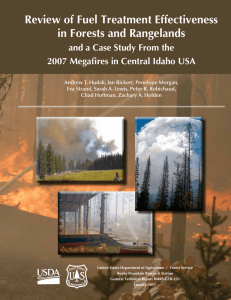 Review of Fuel Treatment Effectiveness in Forests and Rangelands