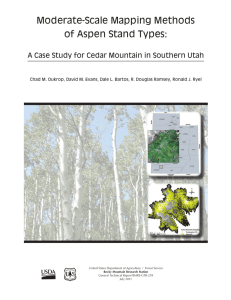 Moderate-Scale Mapping Methods of Aspen Stand Types: