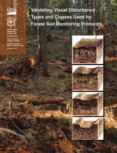 Validating Visual Disturbance Types and Classes Used for Forest Soil Monitoring Protocols