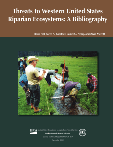 Threats to Western United States Riparian Ecosystems: A Bibliography