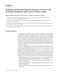 Chapter 1 Modeling and Predicting Vegetation Response of Western USA