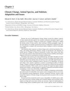 Chapter 5 Climate Change, Animal Species, and Habitats: Adaptation and Issues