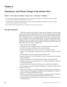 Chapter 6 Disturbance and Climate Change in the Interior West