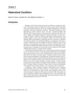 Watershed Condition Introduction Chapter 4