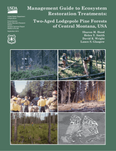 Management Guide to Ecosystem Restoration Treatments: Two-Aged Lodgepole Pine Forests