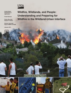 Wildfire, Wildlands, and People: Understanding and Preparing for