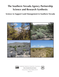 The Southern Nevada Agency Partnership Science and Research Synthesis:
