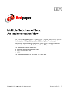 Red paper Multiple Subchannel Sets: An Implementation View