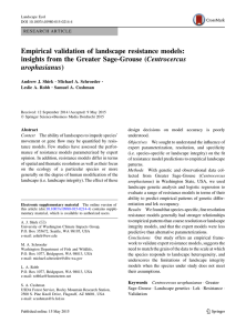 Empirical validation of landscape resistance models: