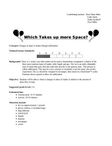 Which Takes up more Space?