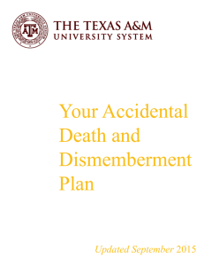 Your Accidental Death and Dismemberment Plan