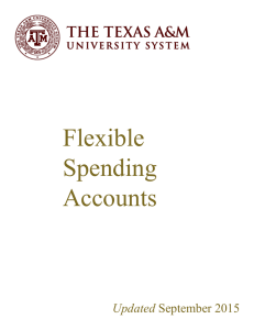 Flexible Spending Accounts Updated