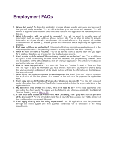 Employment FAQs