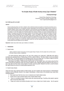 “An Analytic Study of Death Anxiety among Type 2 Diabetes”