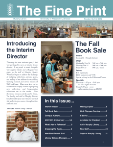 The Book Sale Introducing the Interim