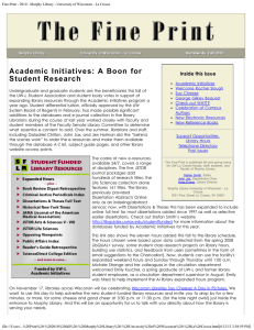 Academic  Initiatives:  A  Boon  for