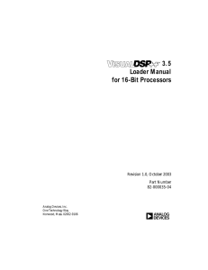 a 3.5 Loader Manual for 16-Bit Processors