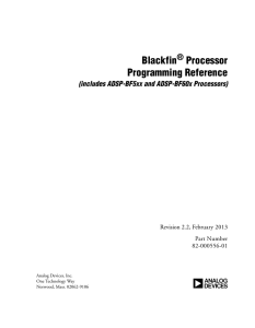 a Blackfin Processor Programming Reference