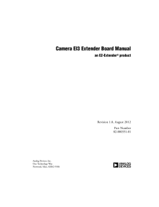 a Camera EI3 Extender Board Manual an EZ-Extender product