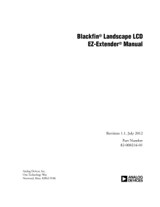 a Blackfin Landscape LCD EZ-Extender