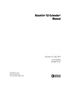 a Blackfin EZ-Extender Manual