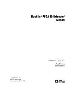 a Blackfin FPGA EZ-Extender Manual