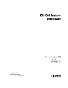 a ICE-100B Emulator User’s Guide