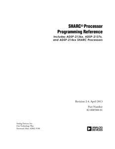 a SHARC Processor Programming Reference