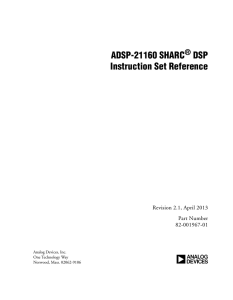 a ADSP-21160 SHARC DSP Instruction Set Reference