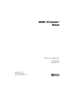 a SHARC EZ-Extender Manual