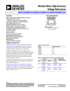 Ultralow Noise, High Accuracy Voltage References ADR4520/ Data Sheet