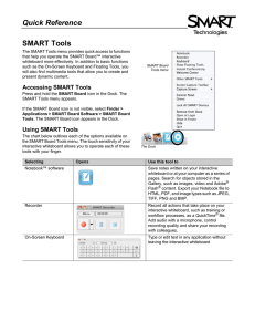 Quick Reference SMART Tools