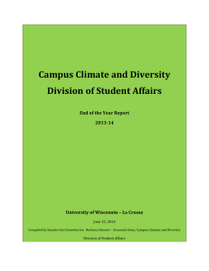 Campus Climate and Diversity Division of Student Affairs 2013-14
