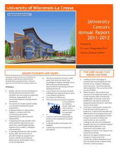 University Centers Annual Report